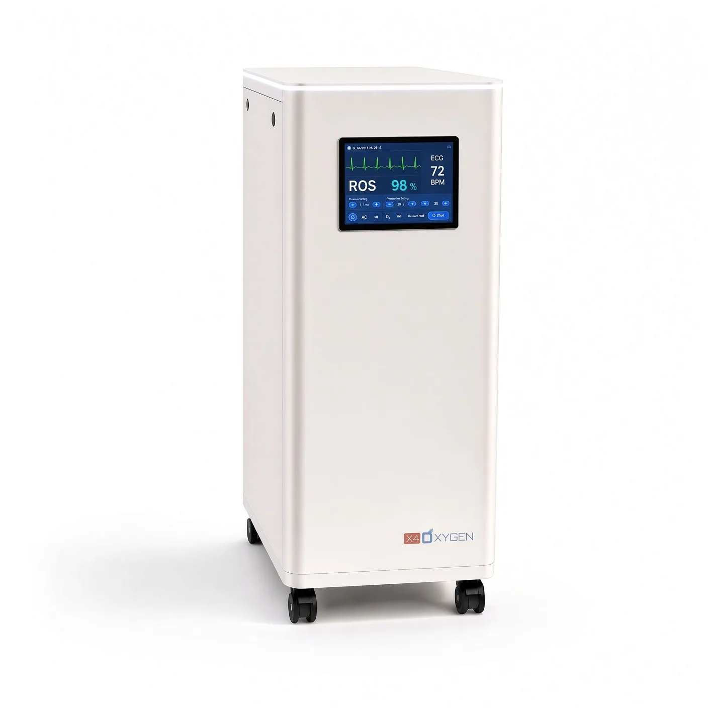 Versorgungseinheit der X4Oxygen H130 mit digitalem Display